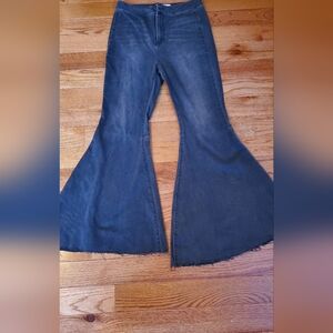 Free People Dark Blue Flare Jeans